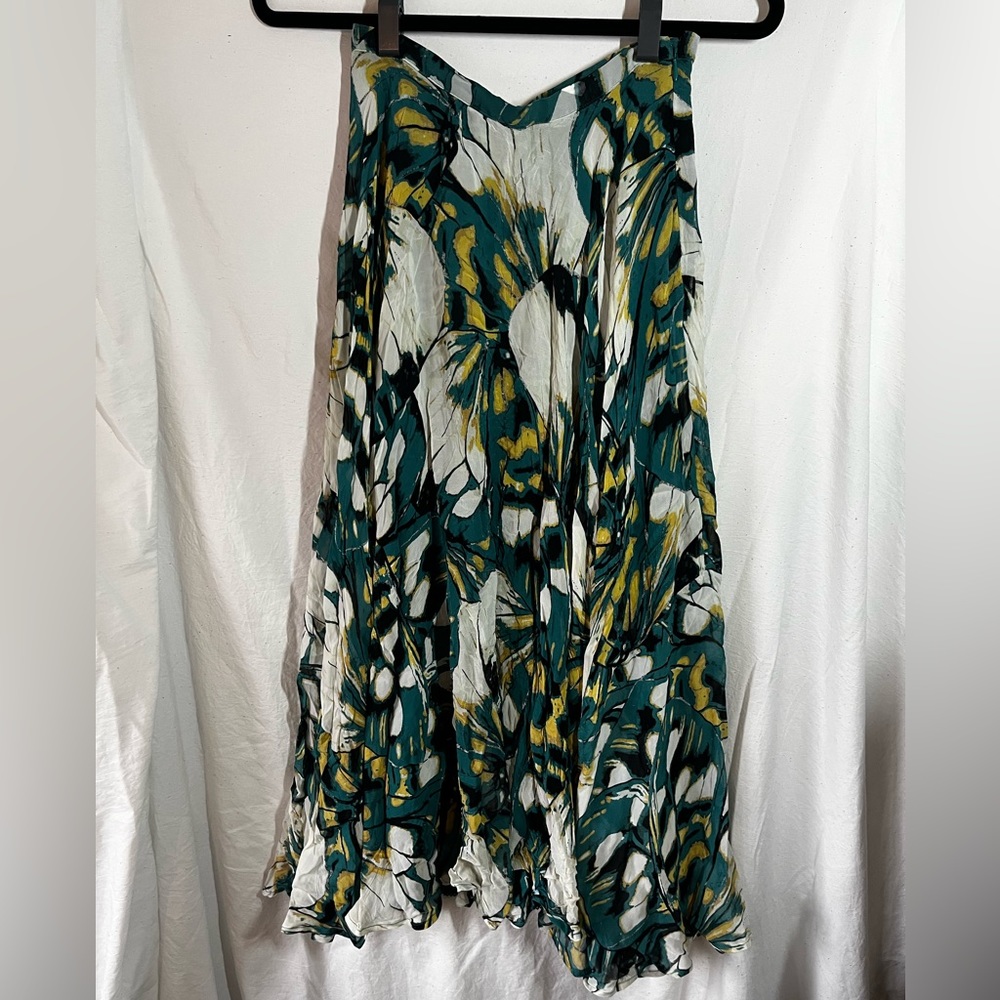 Anthropologie Butterfly Skirt Full Length size 0